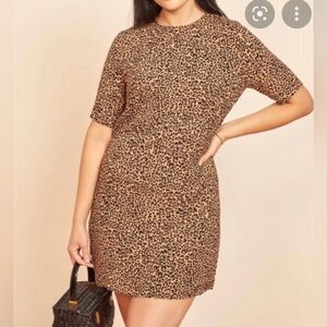 Reformation Leopard Print Mini Dress